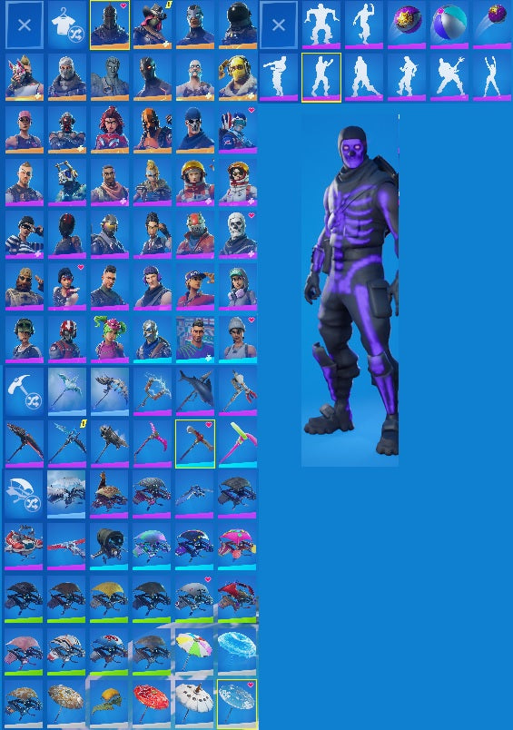 Purple Skull Trooper | Black Knight | 40 Outfits | Drift | Ragnarok | Omega