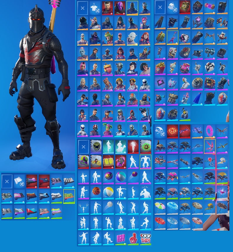 Black Knight | PSN Linkable | 48 Outfits | The Reaper | Omega | Drift | Ragnarok