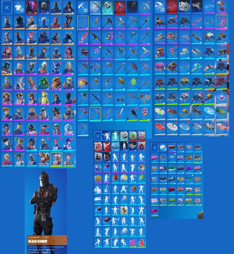 Black Knight | 64 Outfits | Omega | Drift | Mando
