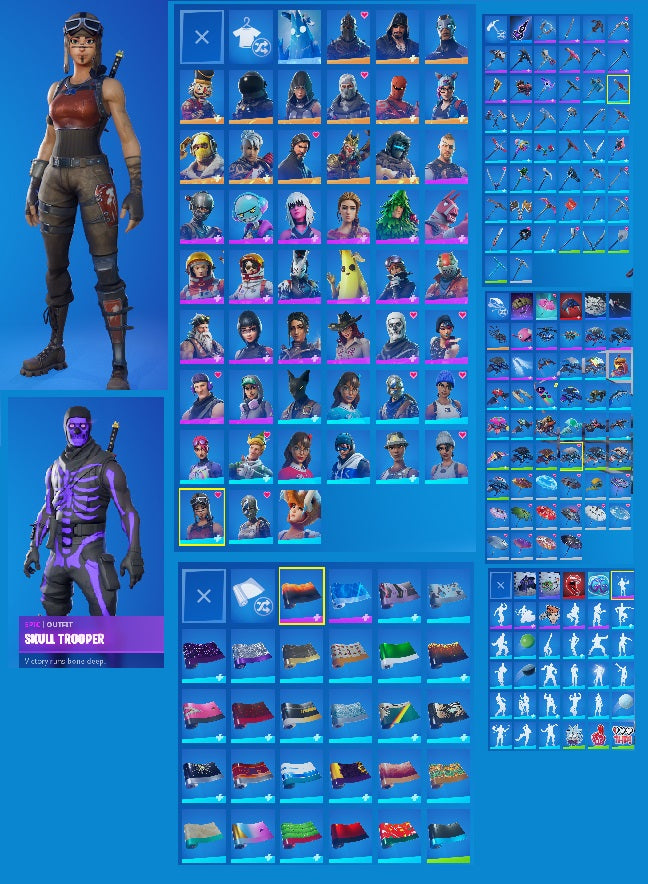Renegade Raider | Purple Skull Trooper | Conename ELF | Black Knight | The Reaper