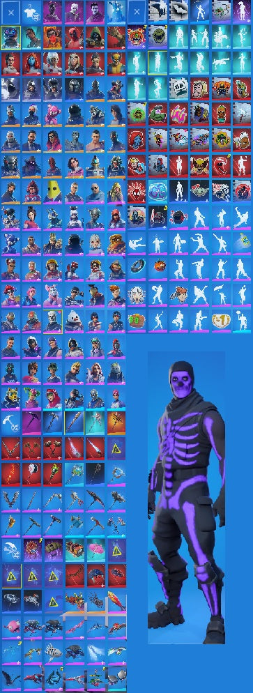 Purple Skull Trooper | 100+ Skins | Xbox and PSN Linkable | Black Knight | Omega Fully Unlocked
