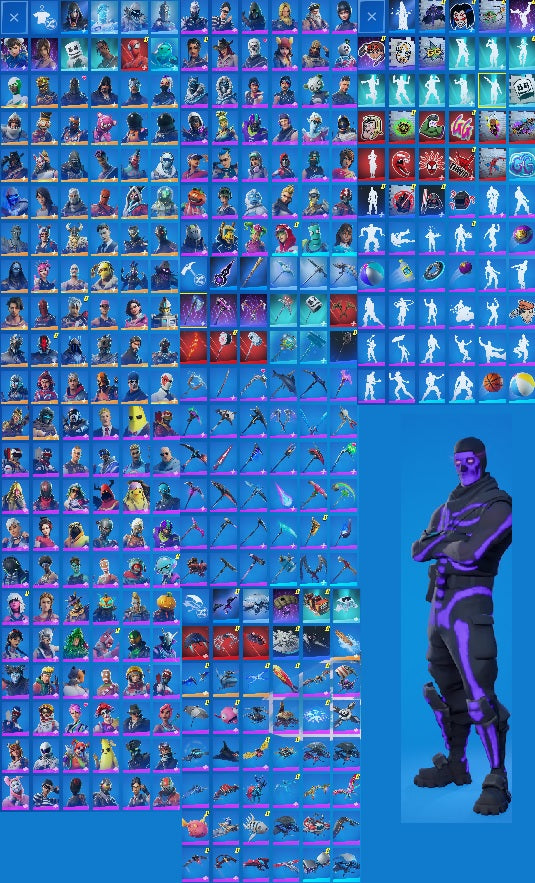 Purple Skull Trooper | Xbox and PSN Linkable | Black Knight | 220+ Outfits