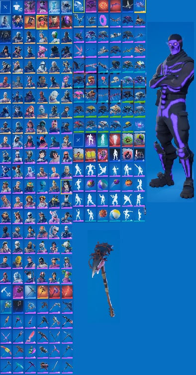 Purple Skull Trooper | PSN and Xbox Linkable | Raider's Revenge | Galaxy | Black Knight
