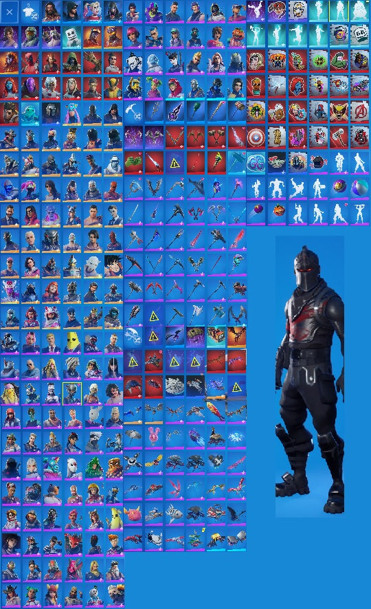 Black Knight | 186 Outfits | Fully Unlocked Omega | Drift Fully Unlocked | Mako Glider