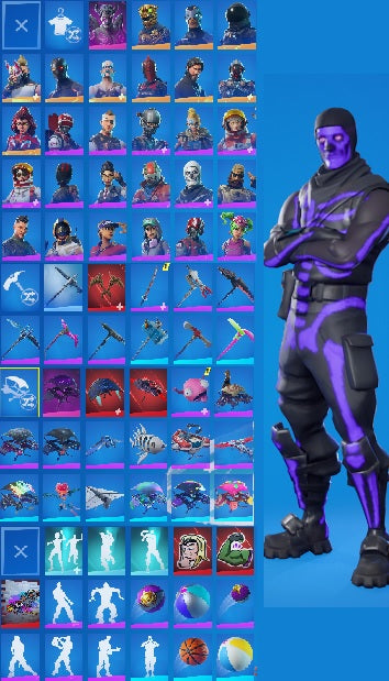 Purple Skull Trooper | PSN Linkable | The Reaper | Omega Fully Unlocked | Drift | Mako