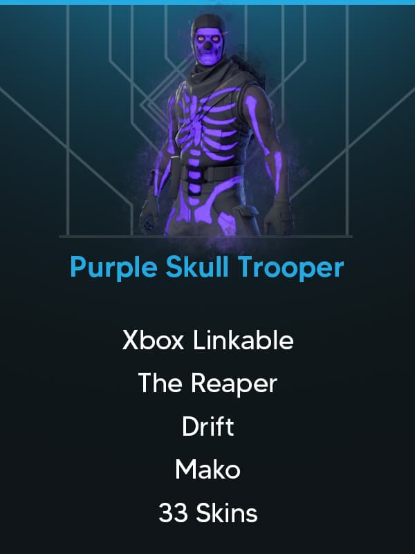 OG Purple Skull Trooper | Xbox Linkable | The Reaper | Rose Team Leader | Drift