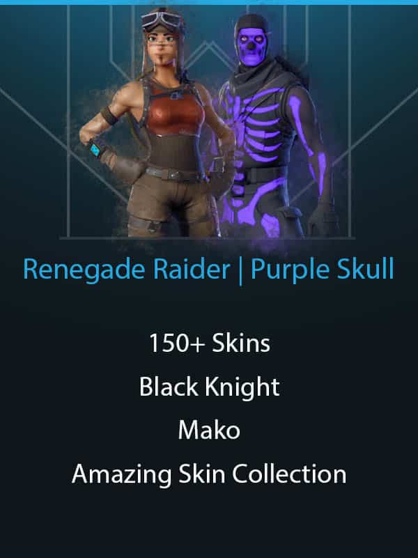Renegade Raider | OG Purple Skull Trooper | 150 Skins | Black Knight | Mako | Fully Unlocked Drift