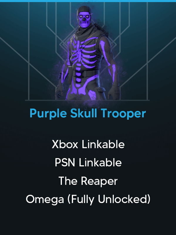 Purple Skull Trooper | The Reaper | Omega | Drift | 44 Skins | Mako