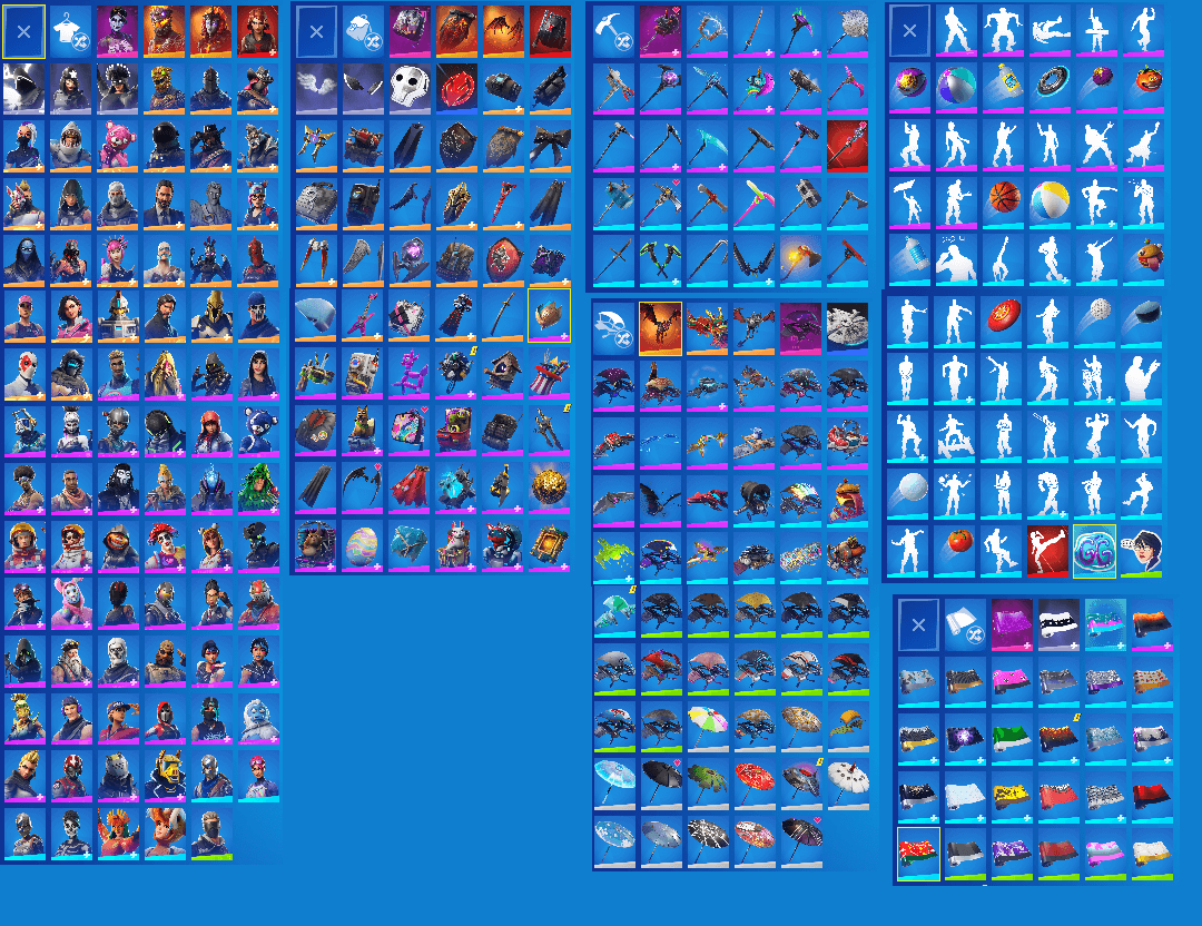 Purple Skull Trooper | 87 Skins | Black Knight | The Reaper | AC/DC Pick