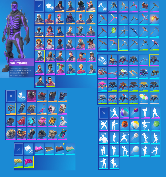 OG Purple Skull Trooper | Xbox Linkable | The Reaper | Rose Team Leader | Drift