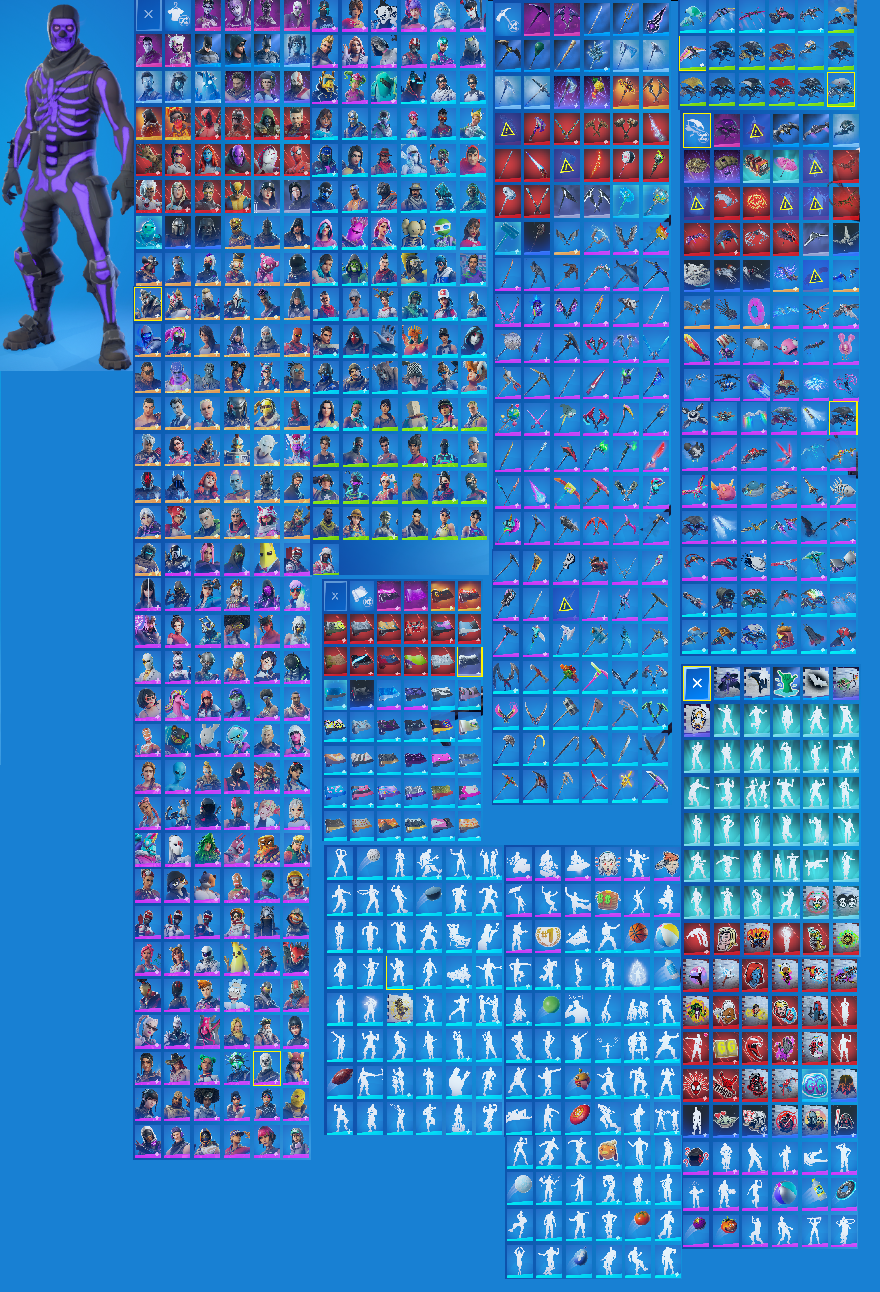 290 Outfits | Purple Skull Trooper | Black Knight | Mando | The Reaper | Drift Fully Unlocked