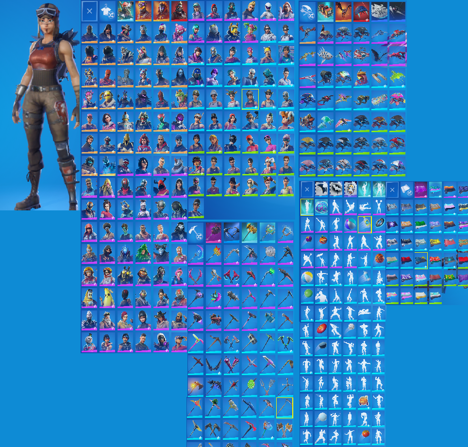 Renegade Raider | 145+ Skins | Playstation Linkable | The Reaper | Black Knight | Mako