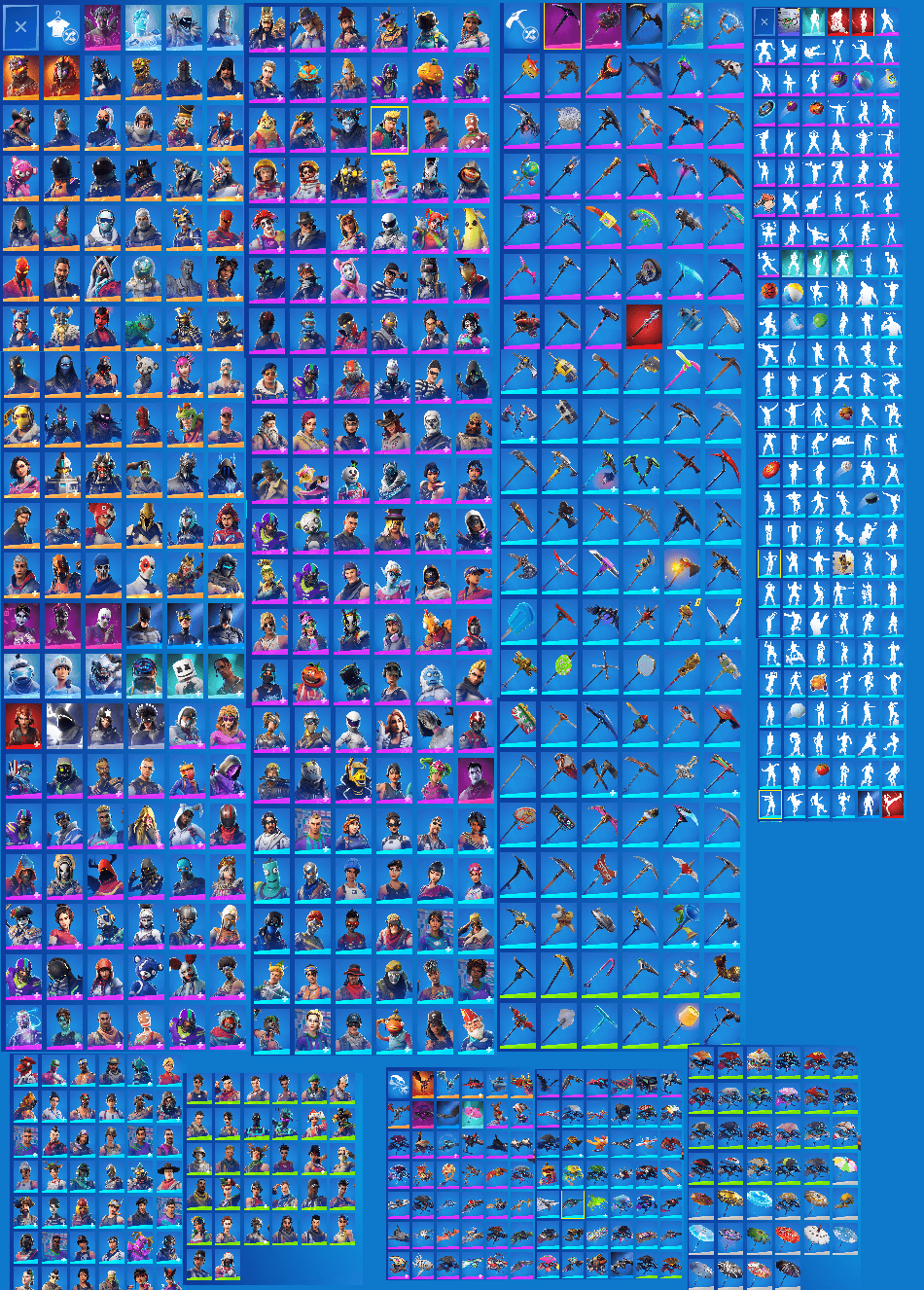 Pruple Skull Trooper | Pink Ghoul Trooper | Galaxy | 318 Total Skins