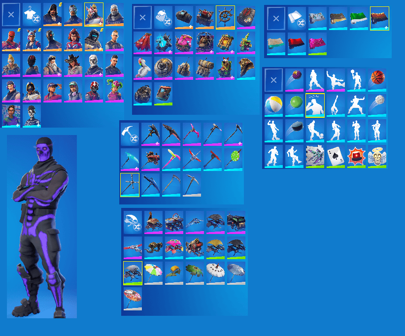 Purple Skull Trooper | Xbox and PSN linkable | Omega Fully Unlocked