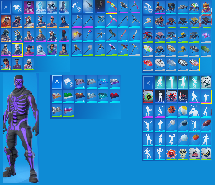 OG Purple Skull Trooper | 25 Skins | PSN Linkable | Drift Fully Unlocked