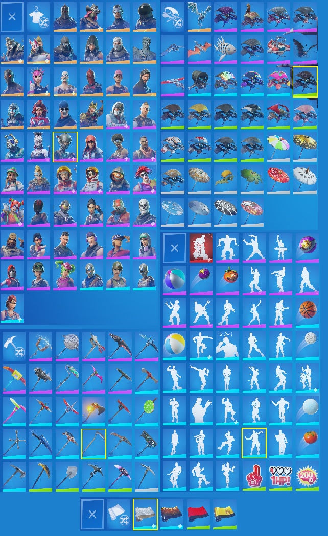 OG Purple Skull Trooper | 53 Outfits | AC/DC | Black Knight