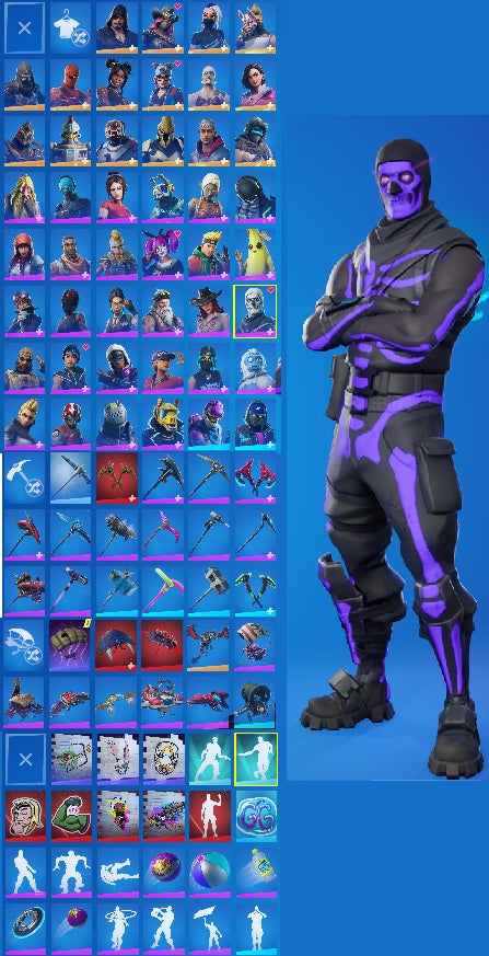 Purple Skull Trooper | Xbox Linkable | 50 Outfits | Drift Fully Unlocked