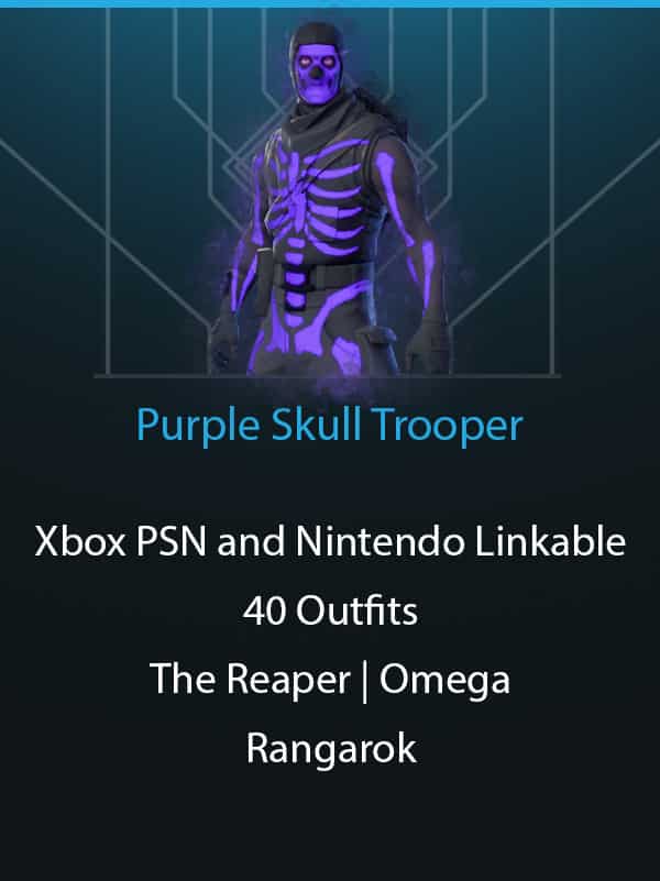 Purple Skull Trooper | 40 Outfits | All Console Linkable | The Reaper | Omega | Drift