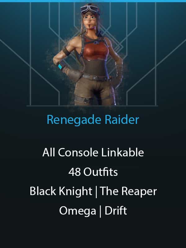 Renegade Raider | Black Knight | 48 Outfits | All Consoles Linkable