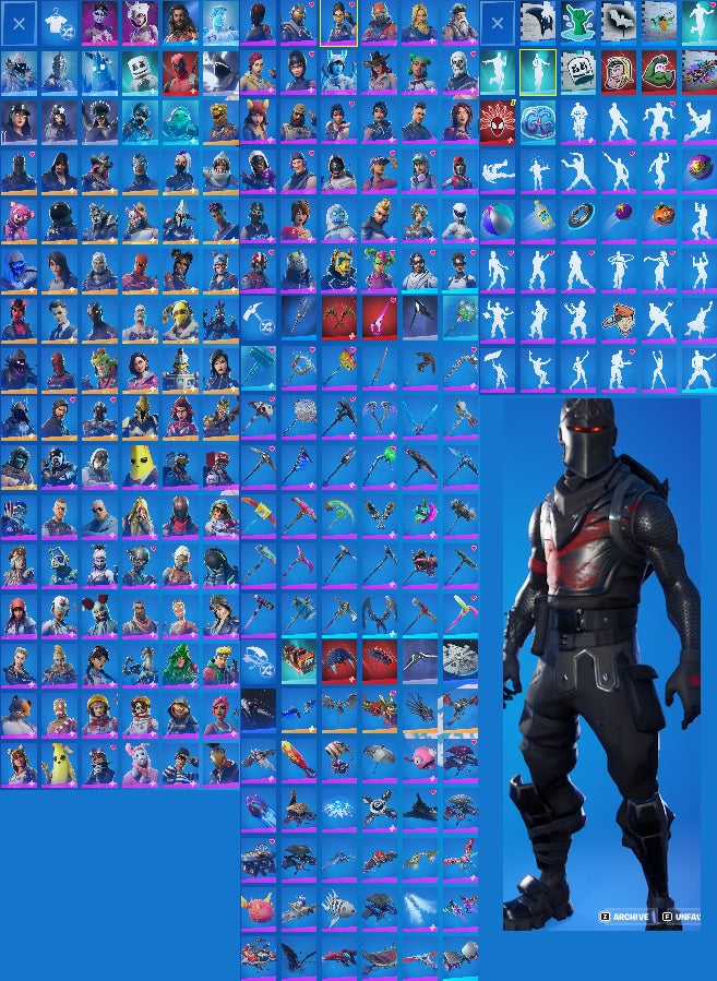 Black Knight | Xbox Linkable | 170+ Skins | The Reaper | Omega | Drift