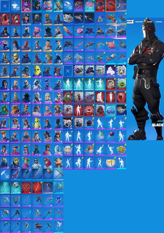 Black Knight | 110+ Skins | Xbox and PSN Linkable | The Reaper | Drift (Fully Unlocked)