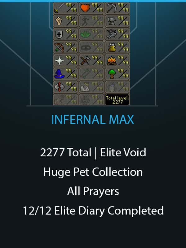 INFERNAL MAX | 2277 Total | Huge Pet Collection | Elite Void | 12/12 Elite Diary | Avernic