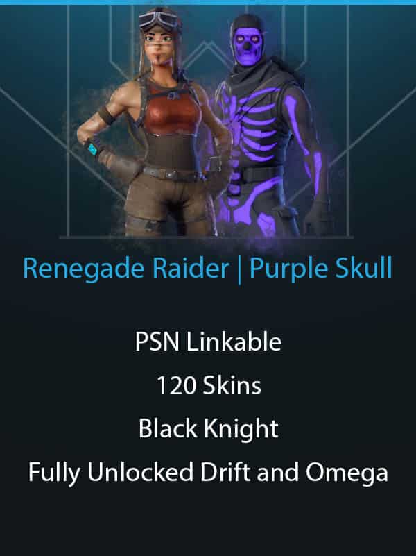 OG Renegade Raider | Purple Skull Trooper | PSN Linkable | 100+ Skins