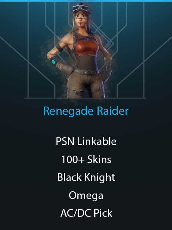 Renegade Raider | 100+ Skins | PS4/5 Linkable | Black Knight | Omega