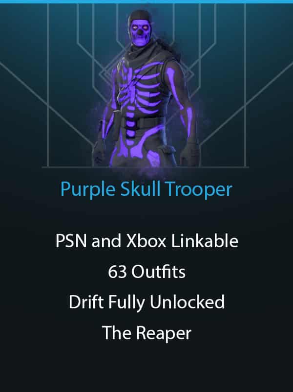 Purple Skull Trooper | PSN and Xbox Linkable | The Reaper | Omega
