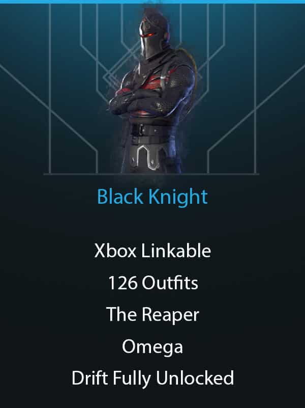 Black Knight | 126 Outfits | Xbox Linkable | Candy Axe | The Reaper | Omega
