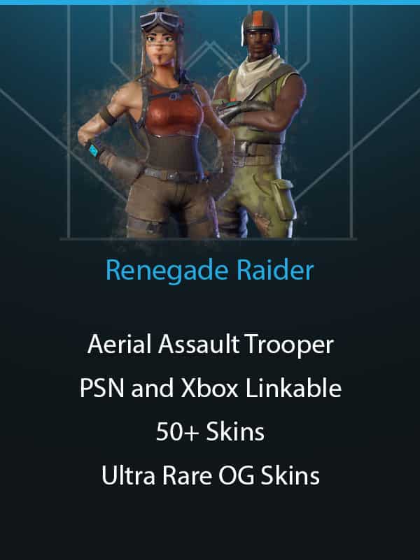 Renegade Raider | Aerial Assault Trooper | PSN and Xbox Linkable | Amazing OG Account