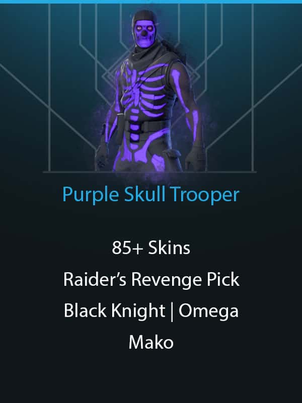 Purple Skull Trooper | Raider's Revenge Pick | 80+ Skins | Black Knight