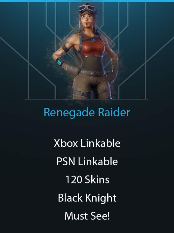 Renegade Raider | PSN and Xbox Linkable | Renegade Raider | Black Knight | 126 Skins