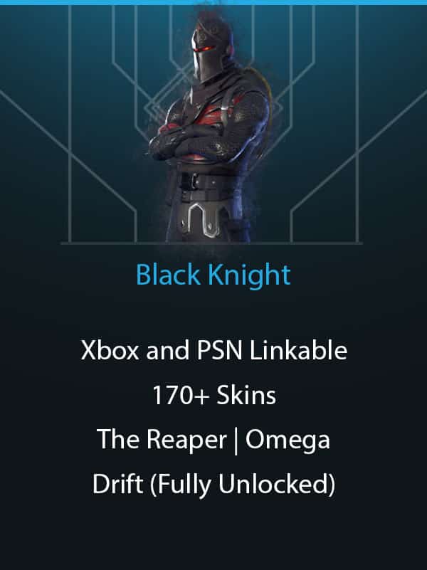 Black Knight | Xbox Linkable | 170+ Skins | The Reaper | Omega | Drift