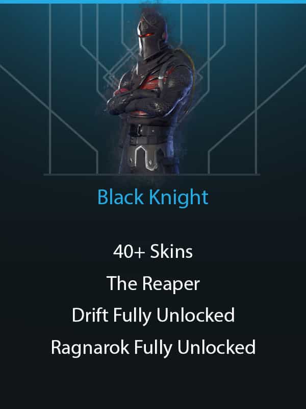 Black Knight | Xbox Linkable | 40+ Skins | The Reaper | Drift and Ragnarok Fully Unlocked