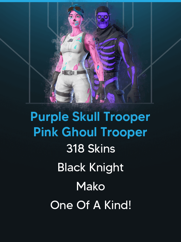 Pruple Skull Trooper | Pink Ghoul Trooper | Galaxy | 318 Total Skins