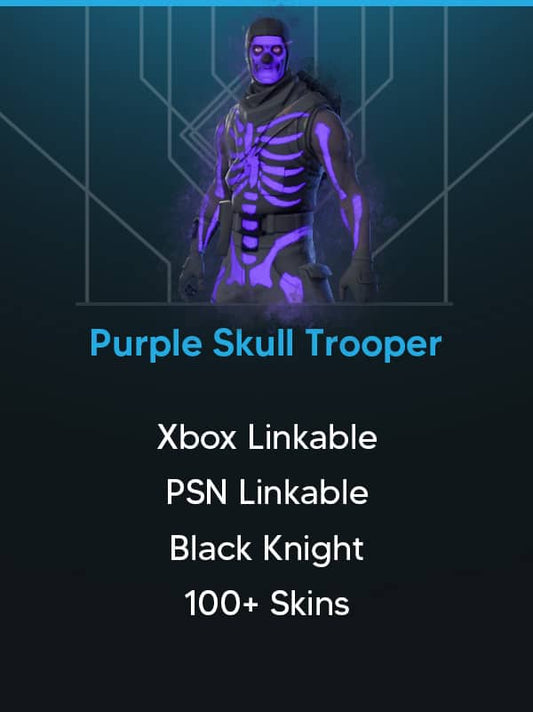 120 Skins | Purple Skull Trooper | Xbox and PSN Linkable | Stacked Account!