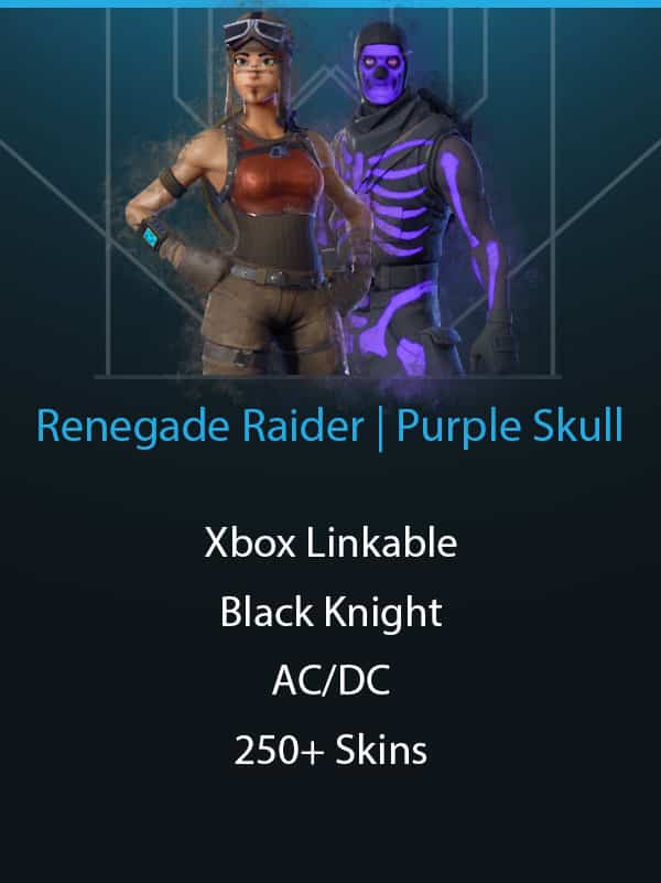 Xbox Linkable | Renegade Raider | Purple Skull Trooper | Black Knight | 250+ Skins