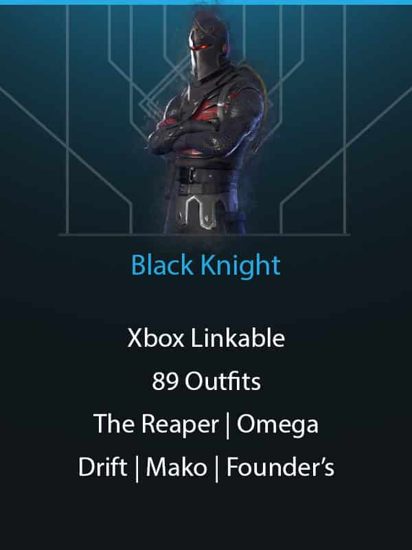 Black Knight | 89 Outfits | Xbox Linkable | The Reaper | Omega | Drift