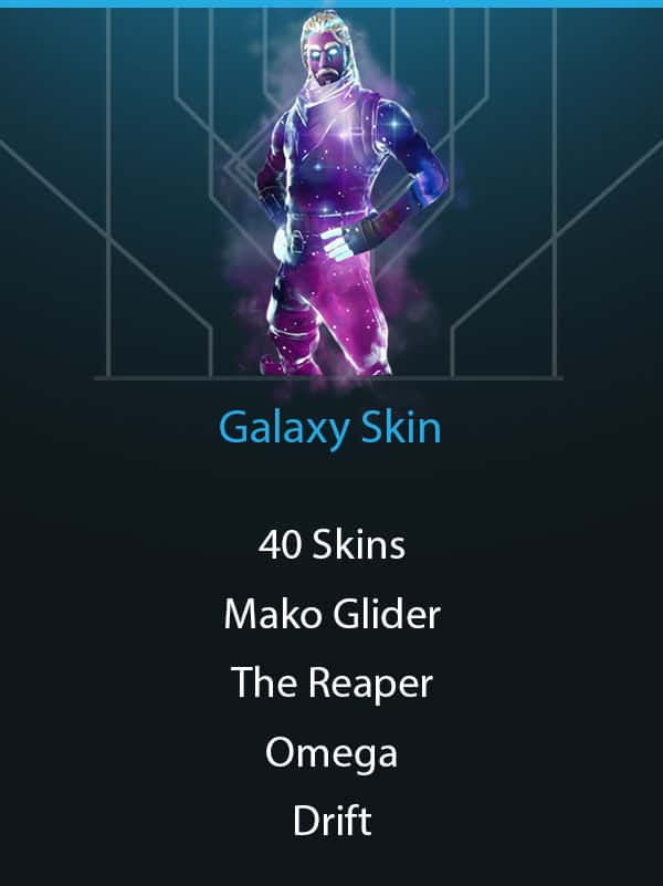 Galaxy Skin | 40 Outfits | The Reaper | Omega | Drift