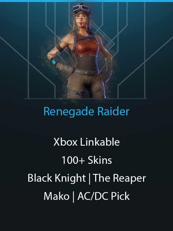 Renegade Raider | Xbox Linkable | 100+ Skins | Black Knight | Omega and Drift Fully Unlocked