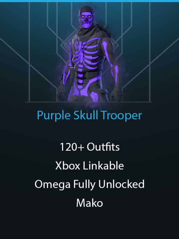 Purple Skull Trooper | Xbox Linkable | 126 Skins