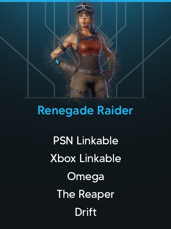 Renegade Raider | PSN Linkable | Xbox Linkable | Omega | The Reaper | Drift