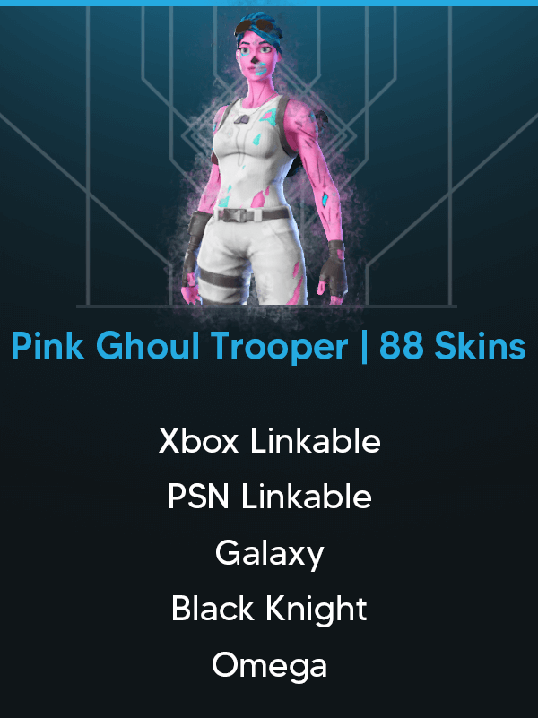 Pink Ghoul Trooper | 88 Skins | Galaxy | Black Knight | Omega Fully Unlocked | The Reaper