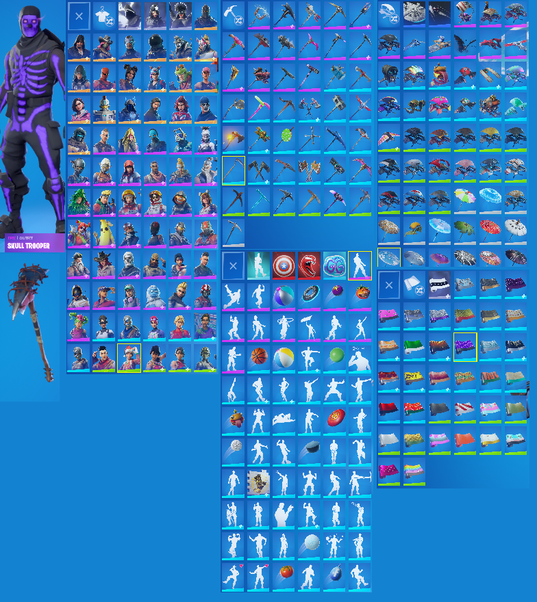 OG Purple Skull | OG Raider's Revenge Pick | 60+ Skins | Black Knight